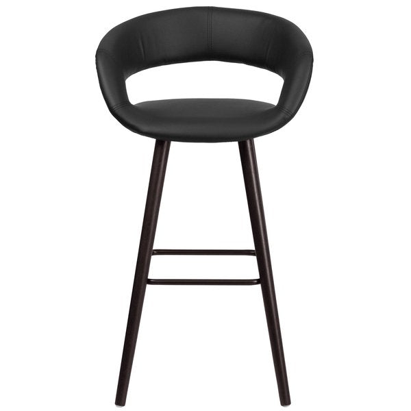 Black Vinyl Barstool, 29