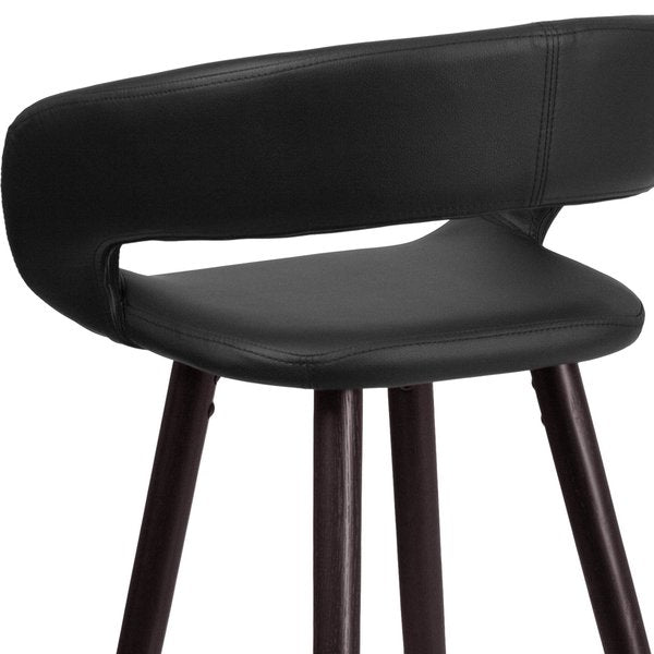Black Vinyl Barstool, 29