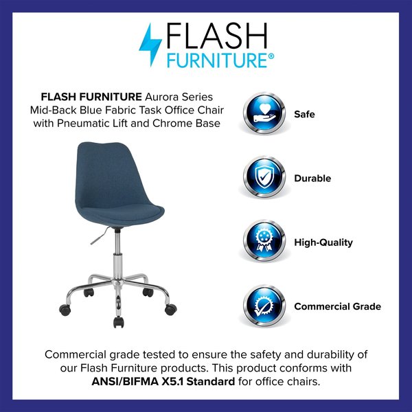 Fabric Task Chair, 17-1/2