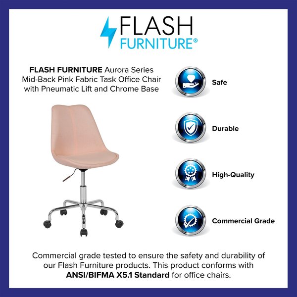 Fabric Task Chair, 17-1/2