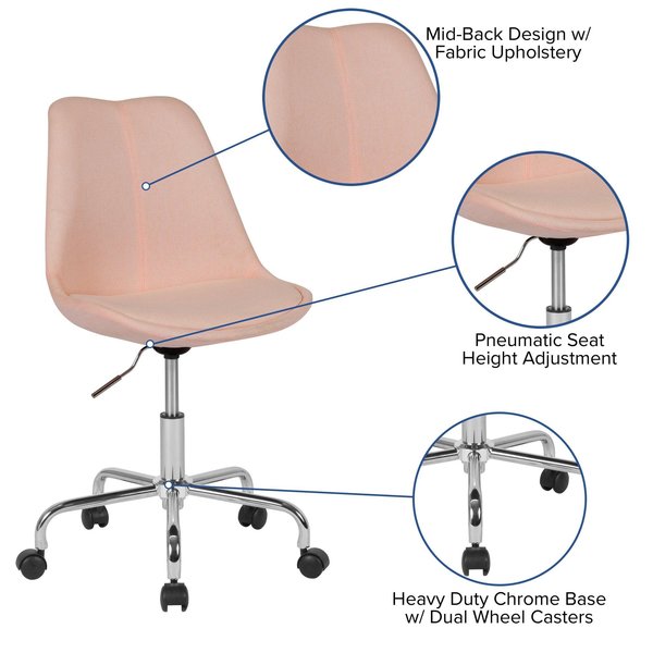 Fabric Task Chair, 17-1/2