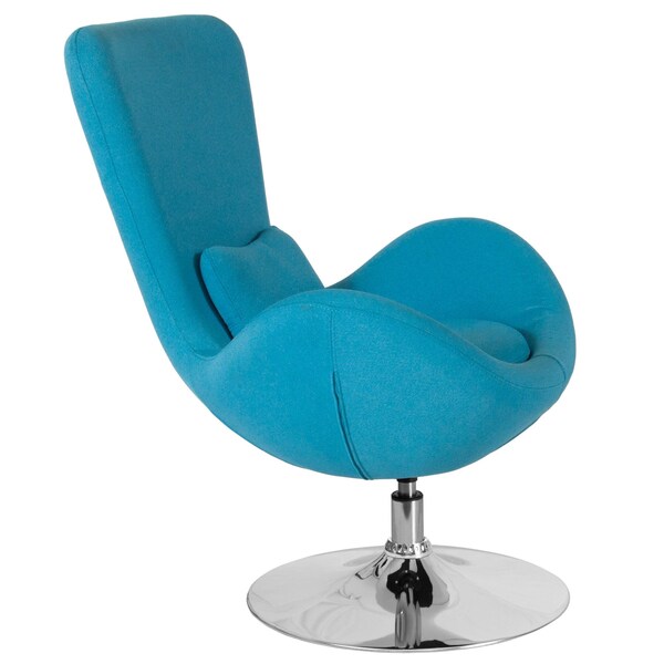Aqua Fabric Side Reception Chair, 30 W 30