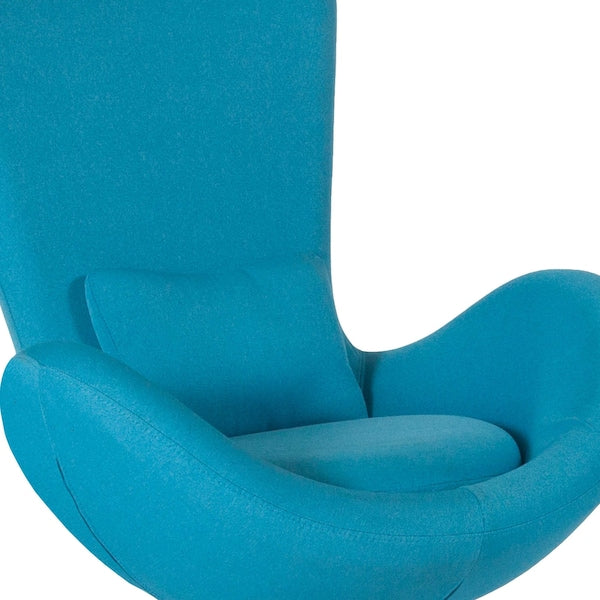 Aqua Fabric Side Reception Chair, 30 W 30