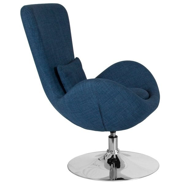 Blue Fabric Side Reception Chair, 30 W 30