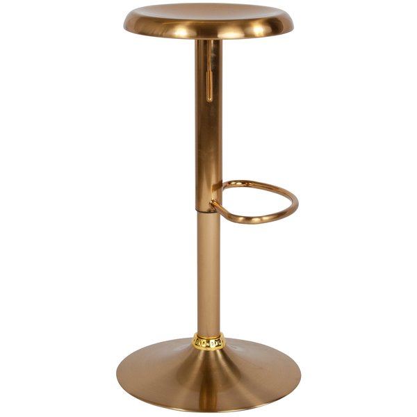 Chair, Madrid, Adjstbl, Retro, Barstool, Gold