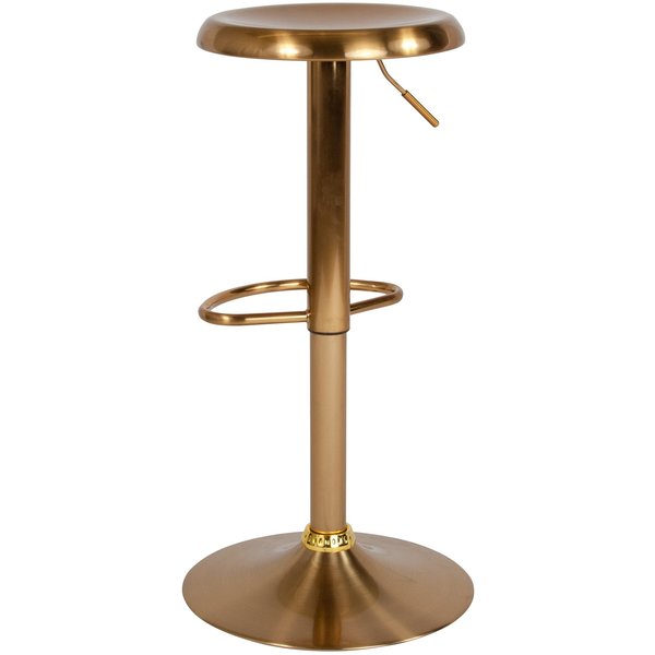 Chair, Madrid, Adjstbl, Retro, Barstool, Gold