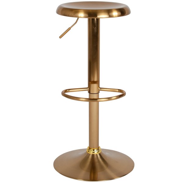 Chair, Madrid, Adjstbl, Retro, Barstool, Gold