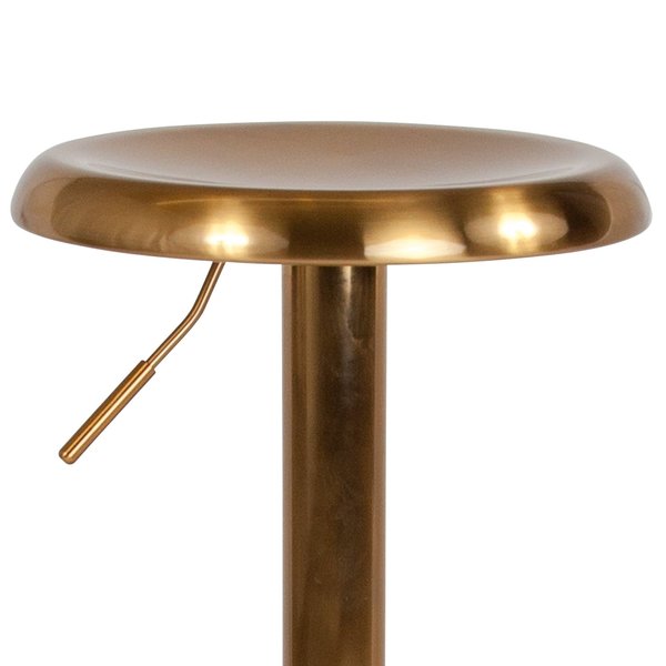 Chair, Madrid, Adjstbl, Retro, Barstool, Gold