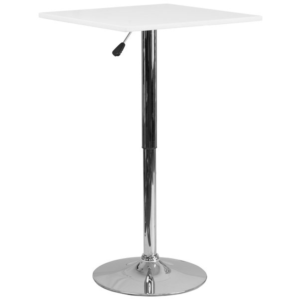 Square Square Adjustable Wood Table, 23.75