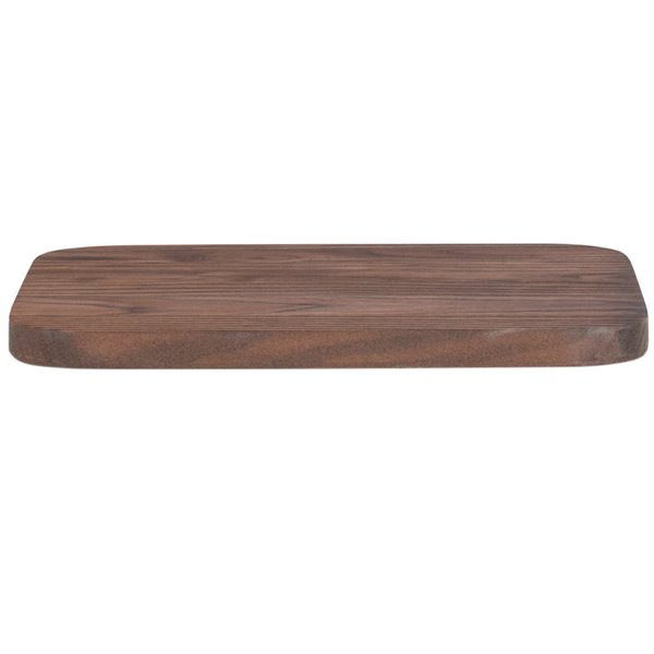 Barstool Seat, Rustic Walnut, Metal