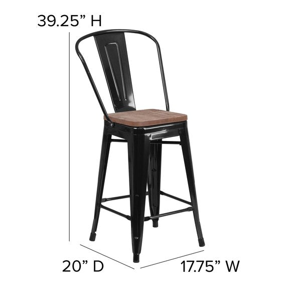 Metal Counter Stool, 24