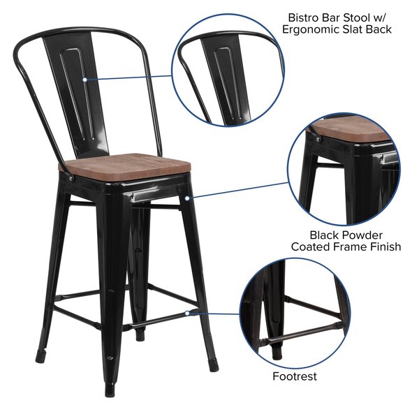 Metal Counter Stool, 24