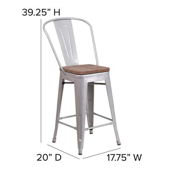 Metal Counter Stool, 24