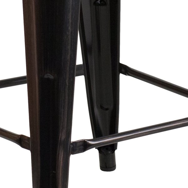 Antique Metal Stool, 24