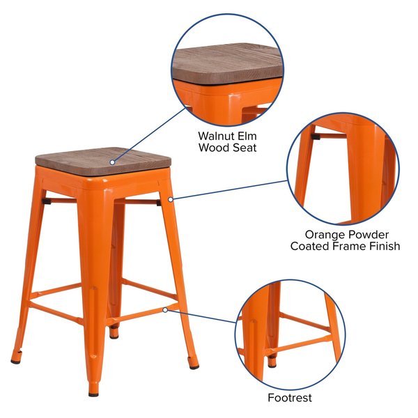Metal Counter Stool, 24