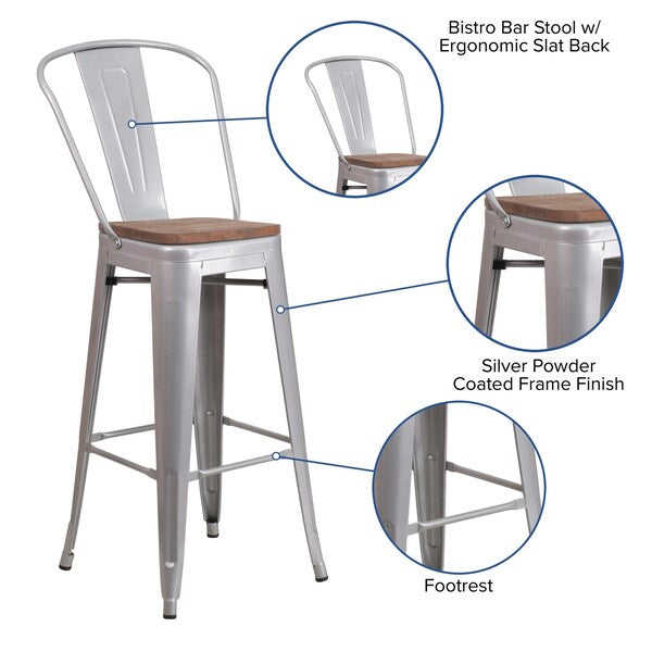 Metal Barstool, 30