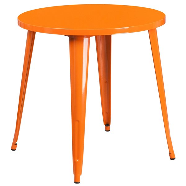 Round Orange Metal Set, 30RD, 30