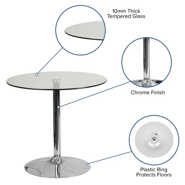 Round Cafe Table, 31.5