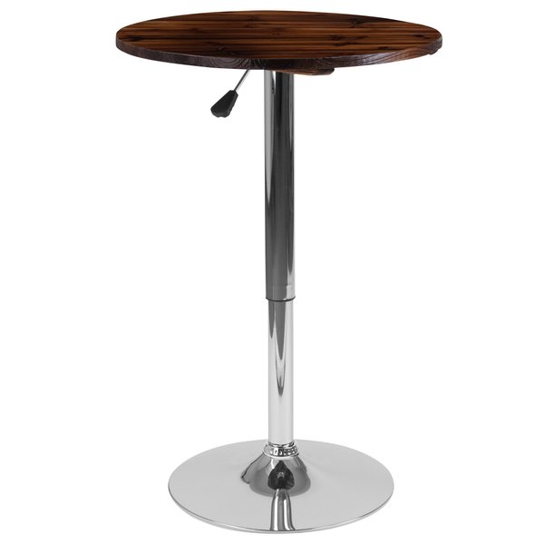 Round Table, Pine Wood Adj., 23.5
