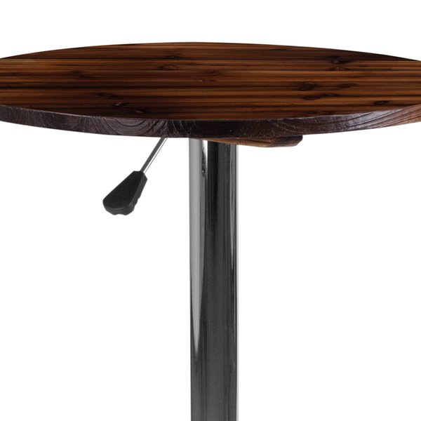 Round Table, Pine Wood Adj., 23.5
