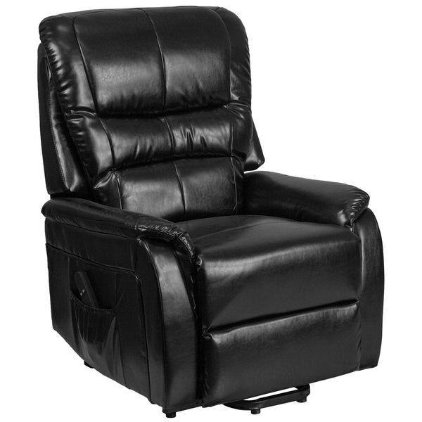 Lift Recliner, Remote Powered, Blk Leather