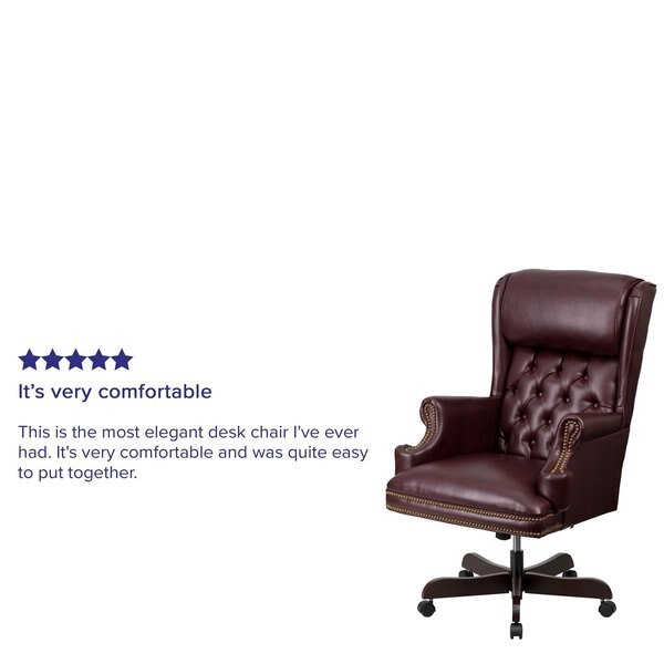 Executive Chair, Leather, 18-1/2