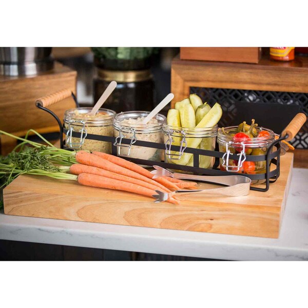 Blk Pwdr Ctd Wire Rack W/Hndls F.4 Jars