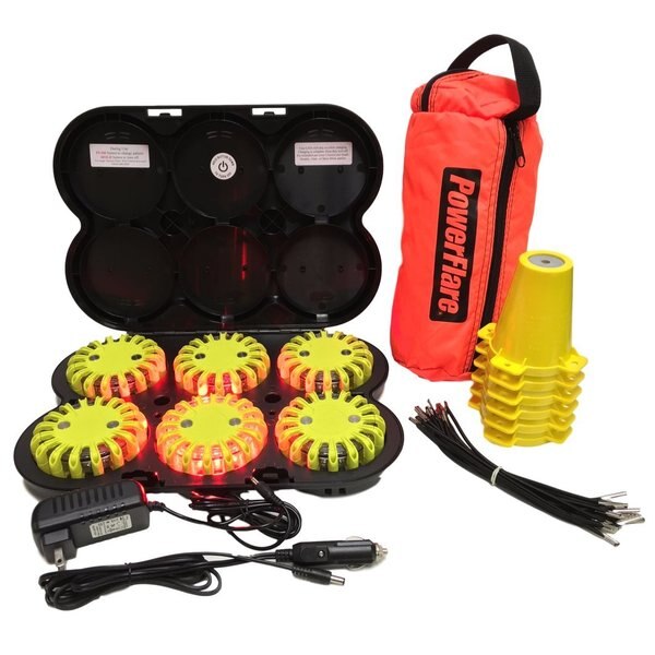 Cone Kit, Rech, 6, Red Lt, Ylw Shell