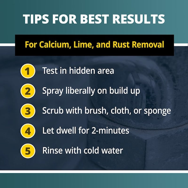 Calcium, Lime/Rust Remover, 5 gal, Bucket