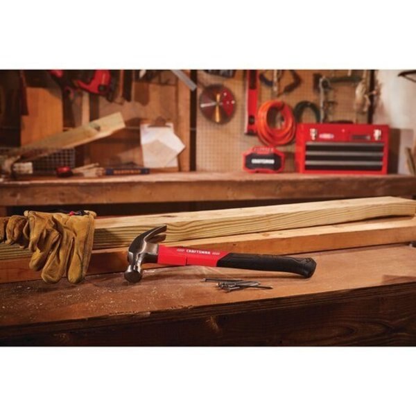 Smoothed Face Steel Claw Hammer, 16oz