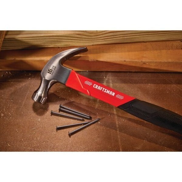 Smoothed Face Steel Claw Hammer, 16oz