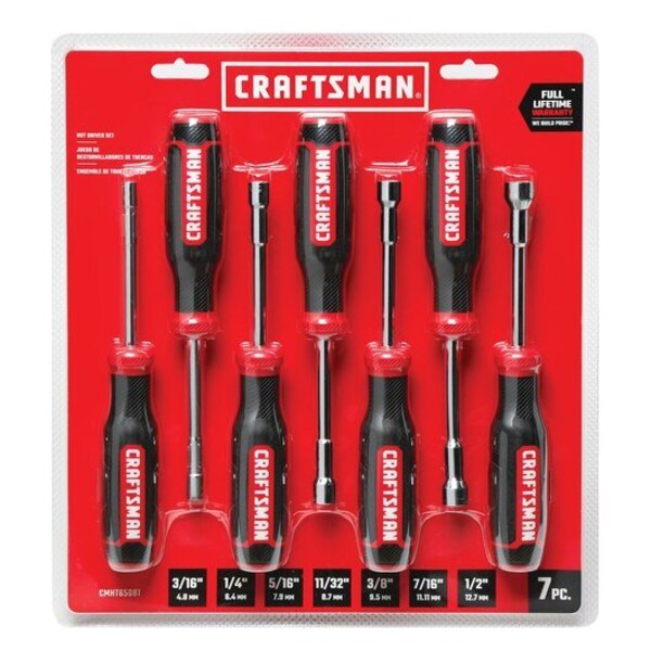 Nut Driver Set, Shank Length 3