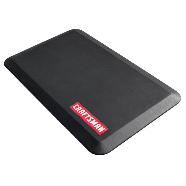 Anti-Fatigue Garage Mat, Black, 32 in L x 20 in W, Polyurethane Foam, 0.75 in Thick