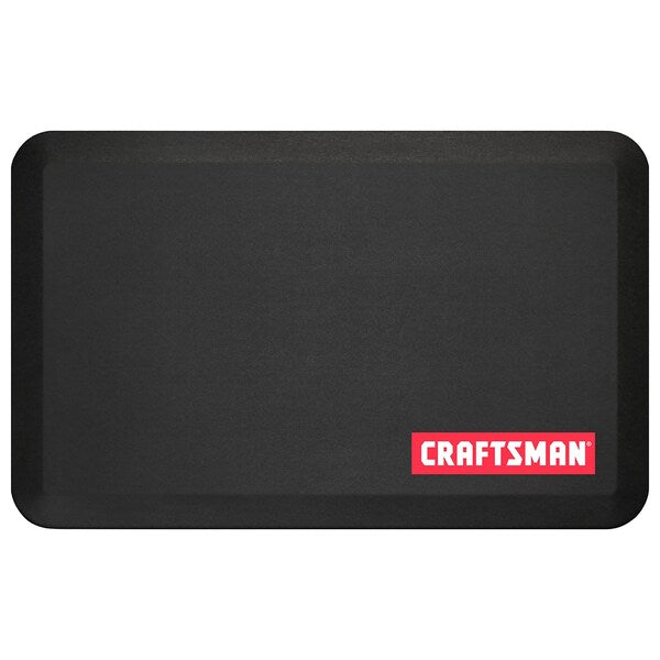 Anti-Fatigue Garage Mat, Black, 32 in L x 20 in W, Polyurethane Foam, 0.75 in Thick