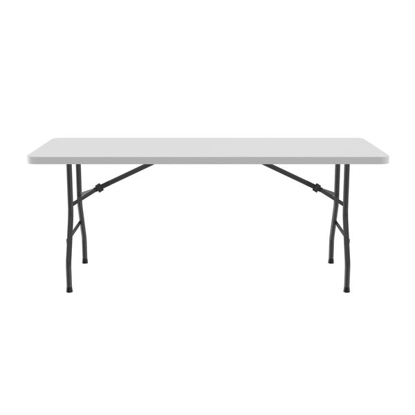 Rectangle Economy Blow Molded Folding Utility Table, 24