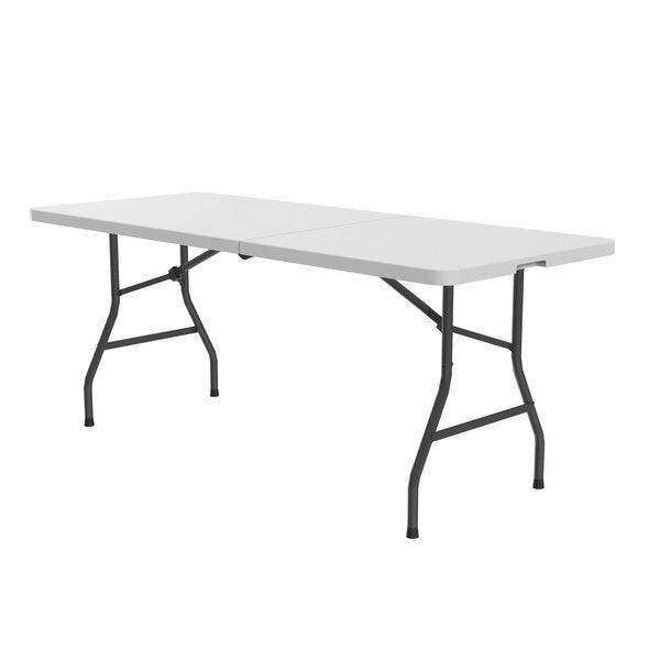 Rectangle Economy Blow Molded Folds in Half Folding Utility Table, 30