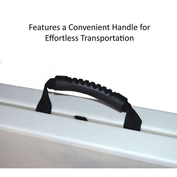Rectangle Economy Blow Molded Folds in Half Folding Utility Table, 30