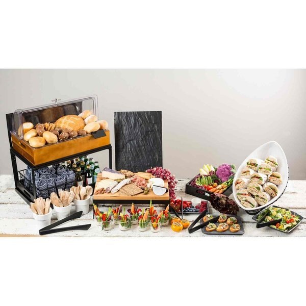 Gastro Serving/Display Crate, Black, 1:2