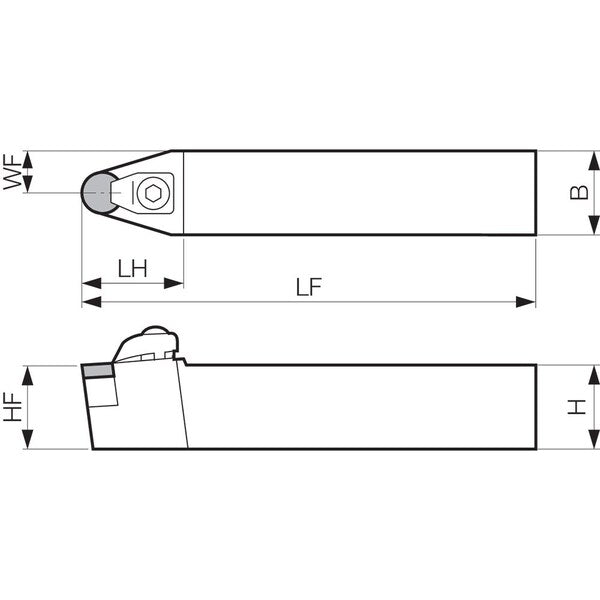 Turning Toolholder, CRDNN 204E