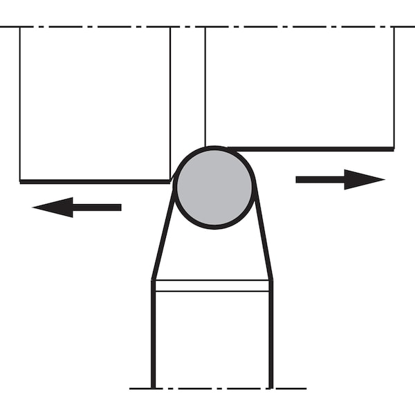 Turning Toolholder, CRDNN 3225P09A