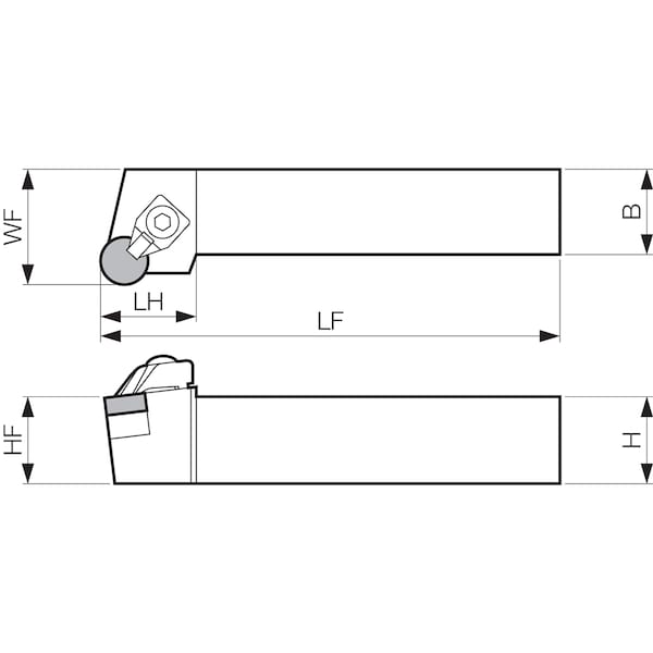Turning Toolholder, CRSNR 3225P12A