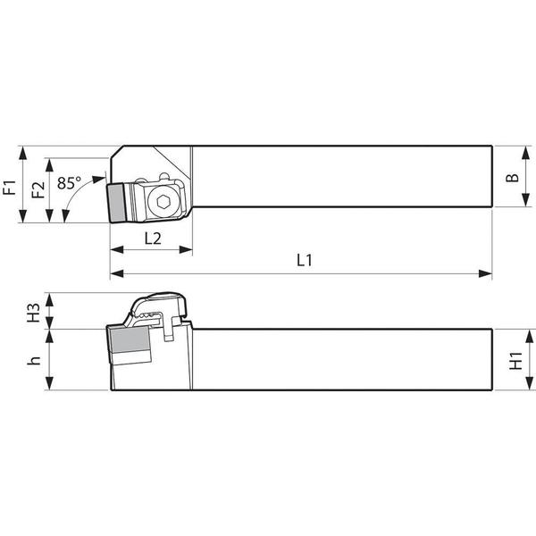 Turning Toolholder, CSYNR 2525M12