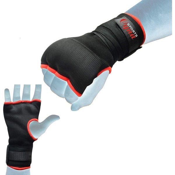 Inner Hand Gloves With Wrist Strap Red M