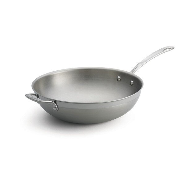 Tri-Ply Wok, Long Handle, 11.75