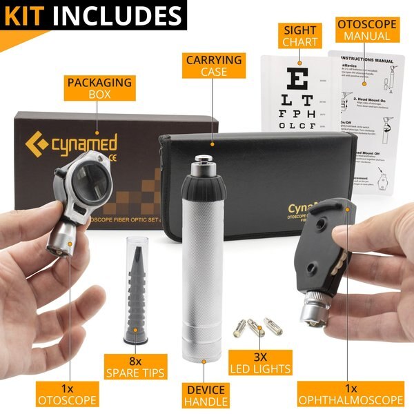 Fiber Optic Ear Scope Set, Multi-Function