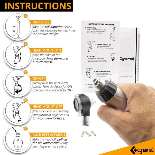 Fiber Optic Ear Scope Set, Multi-Function