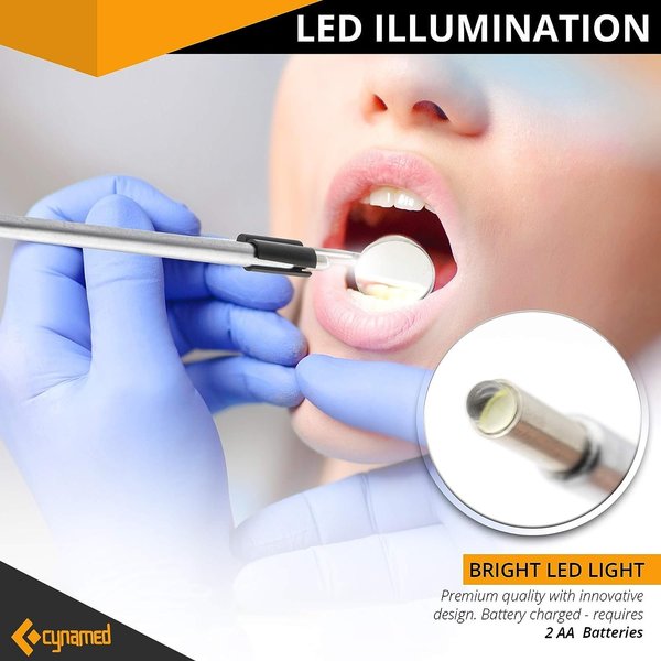Dental Oral Inspection Mirror with LED P