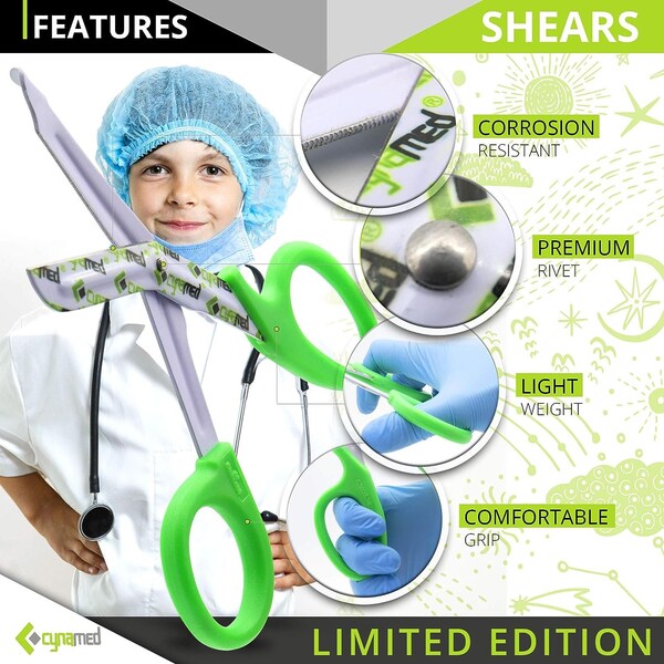 Nurse Bandage Scissors -Green - Patient