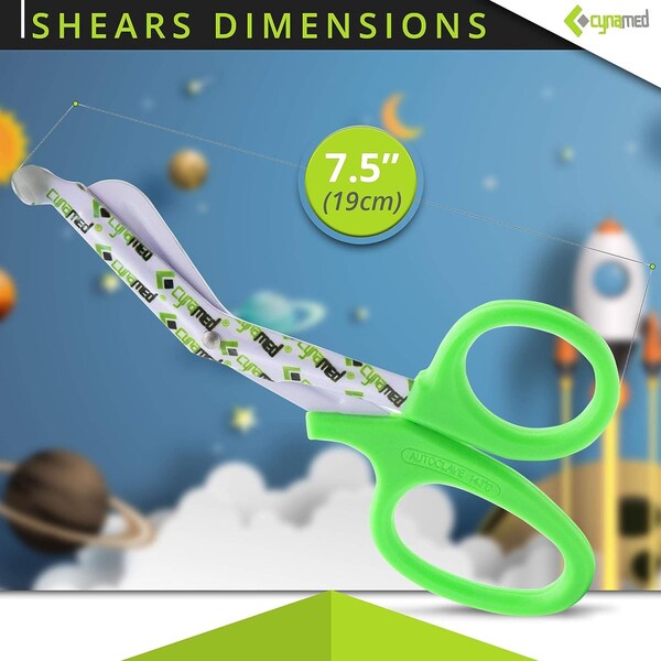 Nurse Bandage Scissors -Green - Patient