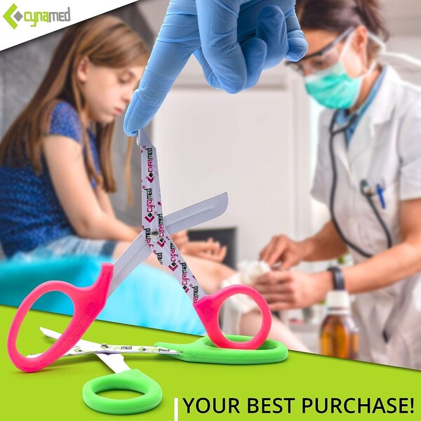 Nurse Bandage Scissors -Green - Patient